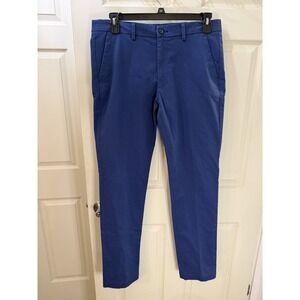 St Johns Bay Blue Pants Men's Size 34x34 Temp Flex NWT Chino Stretch